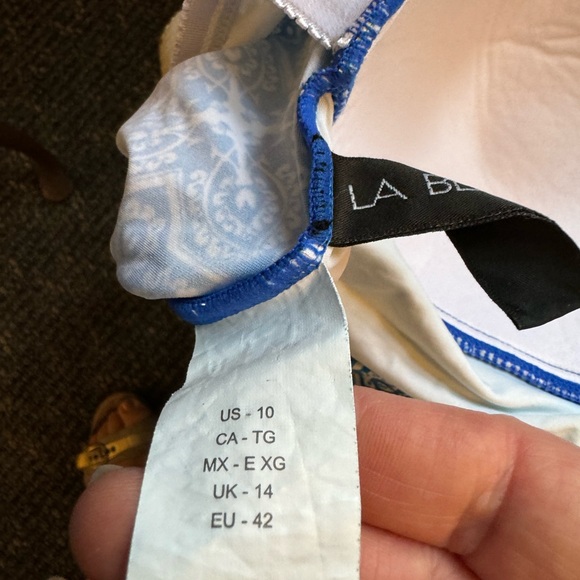 LA BLANCA AQUA BLUE SWIM TOP - 10 - Picture 5 of 5